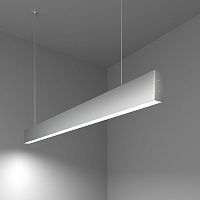 Подвесной односторонний линейный светильник ELEKTROSTANDARD GRAND 101-200-30-103 20W LED 6500K серебро матовое