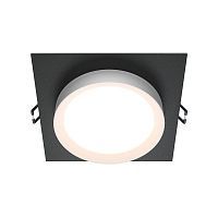 Встраиваемый светильник MAYTONI HOOP DL086-GX53-SQ-BW 1*15W GX53 белый/черный