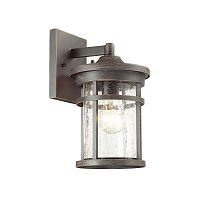 Уличный настенный светильник ODEON LIGHT VIRTA 4044/1W 1*60W E27 коричневый/прозрачный
