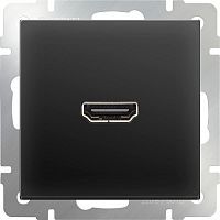 Розетка HDMI WERKEL WL08-60-11 64697 черный матовый