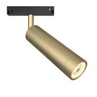 Трековый светильник для магнитного шинопровода MAYTONI FOCUS LED TR019-2-7W3K-MG 7W LED 3000K матовое золото