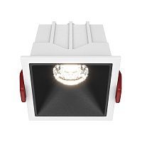Встраиваемый светильник MAYTONI ALFA LED DL043-01-10W4K-SQ-WB 10W 4000K черный/белый