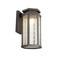 Уличный настенный светильник ODEON LIGHT GINO 4048/1W 1*100W E27 серый/прозрачный