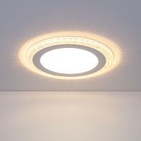Встраиваемый светильник ELEKTROSTANDARD DLR024 10W 4200K 7+3W LED белый