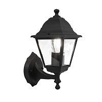 Уличный настенный светильник MAYTONI ABBEY ROAD O004WL-01B 1*60W E27 черный/прозрачный