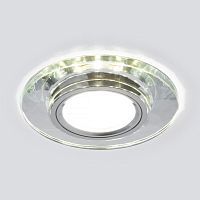 Встраиваемый светильник ELEKTROSTANDARD MIRROR 2228 MR16 1*35W G5.3 зеркальный/серебряный