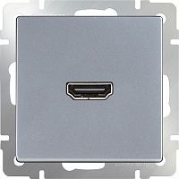 Розетка HDMI WERKEL WL06-60-11 64692 серебряный