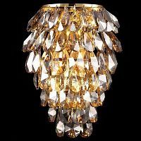 Светильник настенный Crystal Lux CHARME AP2+2 LED GOLD/AMBER 2*40W G9+2*2W LED золото/янтарный