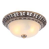 Светильник потолочный Arte Lamp A7131PL-2SA TORTA 2*60W E27 античное серебро/белый