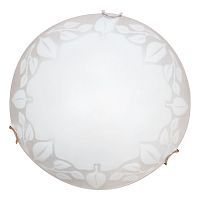 Настенно-потолочный светильник Arte Lamp A4020PL-1CC LEAVES 1*60W E27 хром/белый