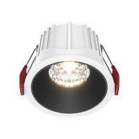 Встраиваемый светильник MAYTONI ALFA LED DL043-01-15W3K-RD-WB 15W 3000K белый/черный