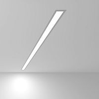 Встраиваемый линейный светильник ELEKTROSTANDARD GRAND 101-300-128 25W LED 6500K серебро матовое