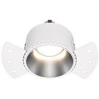 Встраиваемый светильник MAYTONI SHARE DL051-01-GU10-RD-WS 1*20W GU10 матовое серебро