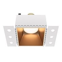 Встраиваемый светильник MAYTONI SHARE DL051-01-GU10-SQ-WMG 1*20W GU10 матовое золото