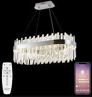 Подвесная люстра Natali Kovaltseva RIVERA LED LAMPS 81275 хром