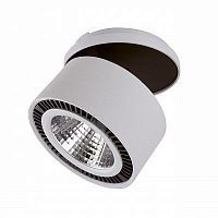 Встраиваемый светильник LIGHTSTAR FORTE MURO 214809 15W LED 4000K серый/черный