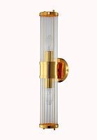 Светильник настенный CRYSTAL LUX SANCHO AP2 GOLD 2*60W E14 золото/прозрачный