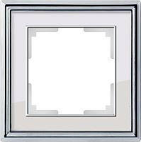 Рамка на 1 пост WERKEL PALACIO WL17-Frame-01 66425 хром/белый