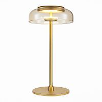 Настольная лампа ST Luce Lazio LED 1*7W 4000K золото/янтарный SL6002.204.01