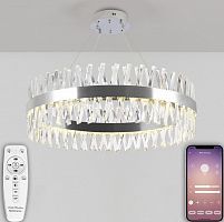 Подвесная люстра Natali Kovaltseva ALEXANDRIA LED LAMPS 81247 хром