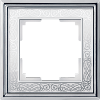 Рамка на 1 пост WERKEL PALACIO GRACIA WL77-Frame-01 68569 хром с белым