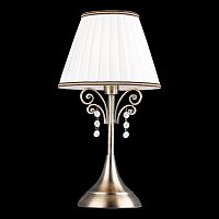 Настольная лампа Arte Lamp A2079LT-1AB FABBRO 1*60W E14 античная бронза/белый