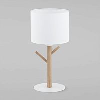 Настольная лампа TK LIGHTING ALBERO 5571 1*60W E27 светлое дерево/белый