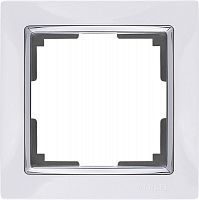 Рамка на 1 пост WERKEL SNABB WL03-Frame-01-white 49483 белый/хром