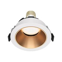 Встраиваемый светильник MAYTONI SHARE DL051-U-1WMG 1*10W GU10 белый/матовое золото