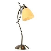 Настольная лампа Arte Lamp A8612LT-1AB PANNA 1*40W E14 античная бронза/белый