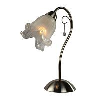 Настольная лампа Arte Lamp A7957LT-1SS SUSSURRO 1*40W E14 серебро матовое/белый