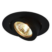 Встраиваемый поворотный светильник Arte Lamp A4009PL-1BK ACCENTO 1*50W GU5.3 черный
