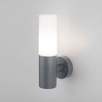 Уличный настенный светильник ELEKTROSTANDARD GLAS 1418 TECHNO 1*60W E27 серый