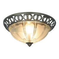Настенно-потолочный светильник Arte Lamp A1306PL-2AB PORCH 2*60W E27 античная бронза/белый