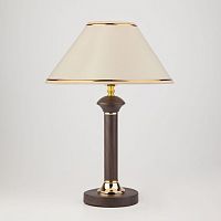 Настольная лампа EUROSVET LORENZO 60019/1 1*40W E27 коричневый/бежевый