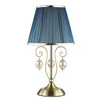 Настольная лампа ODEON LIGHT NIAGARA 3921/1T 1*40W E14 бронзовый/синий