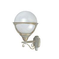 Уличный настенный светильник Arte Lamp A1491AL-1WG MONACO 1*75W E27 бело-золотой