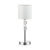 Настольная лампа ODEON LIGHT PAVIA 4113/1T 1*40W E27 хром/белый