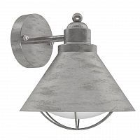 Уличный настенный светильник EGLO BARROSELA 94859 1*40W E27 серебряный/белый