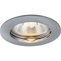 Встраиваемый светильник Arte Lamp A2103PL-1SS BASIC 1*50W GU10 серебро матовое