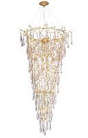 Люстра CRYSTAL LUX REINA SP34 D1200 GOLD PEARL 34*60W E14 золото