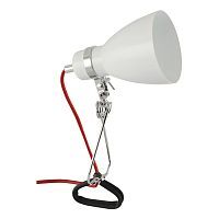 Настольная лампа Arte Lamp A1409LT-1WH DORM 1*40W E14 белый