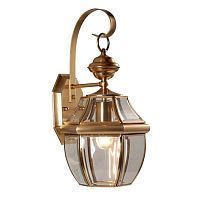 Уличный настенный светильник Arte Lamp A7823AL-1AB VITRAGE 1*60W E27 античная бронза/прозрачный