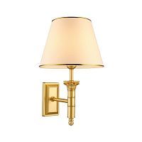 Бра Arte Lamp A9185AP-1SG BUDAPEST 1*40W E27 матовое золото/кремовый