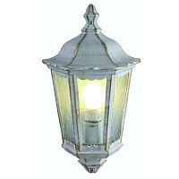 Уличный настенный светильник Arte Lamp A1809AL-1WG PORTICO 1*75W E27 бело-золотой/прозрачный