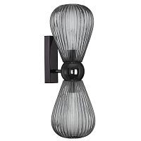 Настенный светильник ODEON LIGHT ELICA 5417/2W 2*40W E14 черный/серый