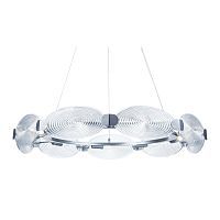Светильник подвесной MAYTONI HOUSTON MOD022PL-09S 9*40W E14 серебро/прозрачный
