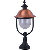 Уличный столб Arte Lamp A1484FN-1BK BARCELONA 1*75W E27 черный/прозрачный