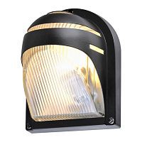 Уличный настенный светильник Arte Lamp A2802AL-1BK URBAN 1*60W E27 черный/прозрачный
