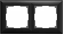 Рамка на 2 поста WERKEL FIORE WL14-Frame-02 67312 черный матовый